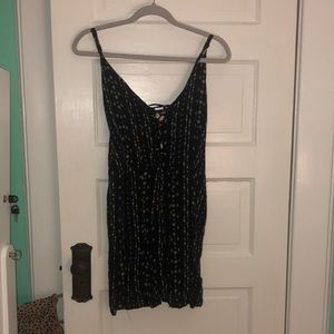Black Dress: Patterned